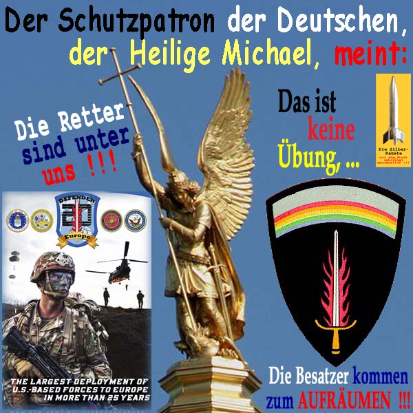 SilberRakete Deutscher Schutzpatron Michael Retter unter uns Uebung Defender2020 Aufraeumen