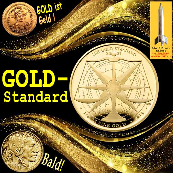 SilberRakete GOLD Muenzen Geld GOLD Standard bald