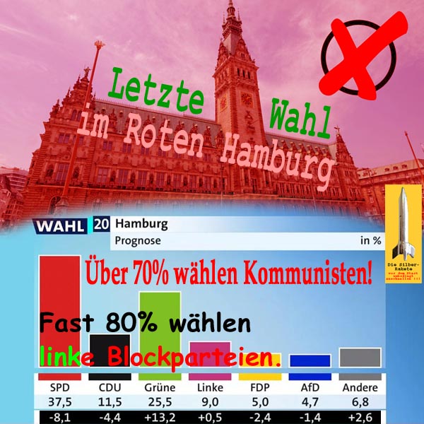 SilberRakete Letzte Wahl im Roten Hamburg Prognose 70ProzKommunisten 80Proz linke Blockparteien
