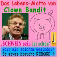SilberRakete_Cohn-Bendit-Motto-Schwein-sein-Gesindel