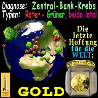 SilberRakete_Welt-Zentral-Bank-Krebs-rot-gruen-Hoffnung-GOLD
