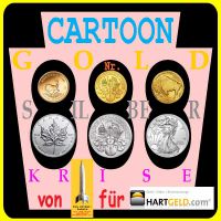 SilberRakete_Cartoon-888-Hartgeld-GOLD-SILBER-Muenzen-Krise