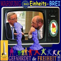 SilberRakete_EU-Einheitsbrei-Juncker-Schulz-Duell-Fernsehen-gegen-Freiheit
