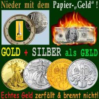 SilberRakete_Nieder-mit-Papiergeld-Dollar-Euro-Echtes-Geld-GOLD-SILBER-zerfaellt-brennt-nicht