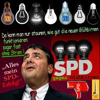 SilberRakete_Siegmar-Gabriel-SPD-Verbot-Gluehbirne-Bild3-Staunen-neue-schwarze-Gluehbirnen-ohne-Strom