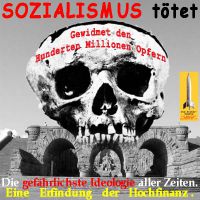 SilberRakete_Sozialismus-toetet-Denkmal-Kyffhaeuser-Kaiser-Totenschaedel-gefaehrlichste-Ideologie