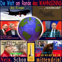 SilberRakete_Welt-Wahnsinn-Flugzeug-Juncker-Schulz-Putin-Vosskuhle-Fabius-Russland