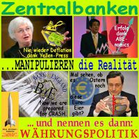 SilberRakete_Zentralbanken-manipulieren-Realitaet-Waehrungspolitik-FED-Yellen-YEN-Abenomics-BoE-Shredder-EZB-Euro-Ei