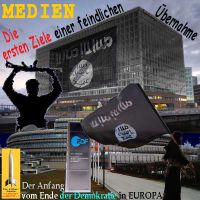 SilberRakete_Medien-Spiegel-ZDF-Erste-Ziele-feindlicher-Uebernahmen-SchwarzeFahne-Ende-Demokratie-Europa