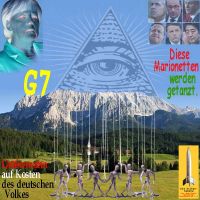 SilberRakete_Merkel-G7-Elmau-Berge-Auge-Marionetten-getanzt-Groessenwahn-Kosten-Deutsches-Volk