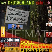 SilberRakete_SUEGIDA-Plakat-Wer-D-nicht-liebt-soll-D-verlassen-Politiker-Gruene-SGabriel-Nahles-Merkel-Schaeuble