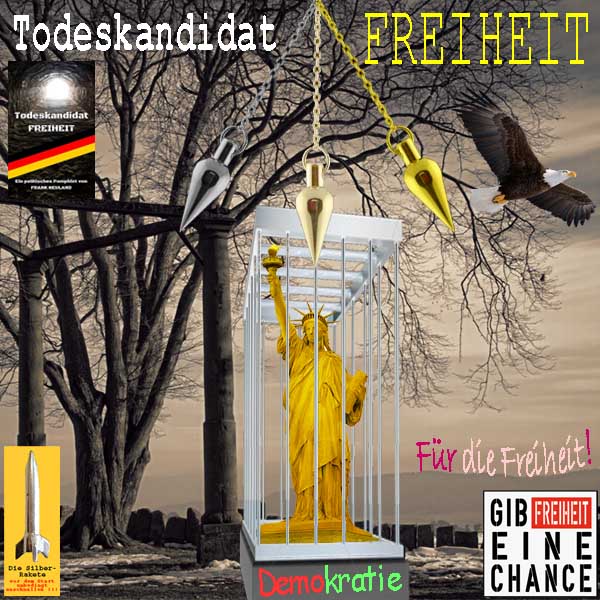 SilberRakete Buch-FNeuland-Todeskandidat-Freiheit-Baum-Pendel-Adler-Liberty-hiner-Gittern-Demokratie2