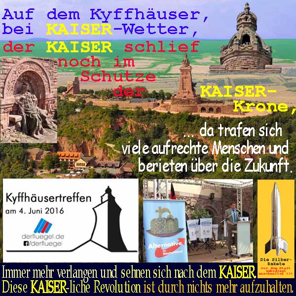 SilberRakete Sage-vom-Kyffhaeuser-Kaiser-schlaeft-noch-Krone-AfD-Fluegeltreffen-Hoecke-Revolution