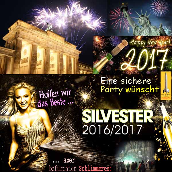 SilberRakete Silvester 2016 2017 Sichere Party Hoffen das Beste befuerchten Schlimmeres Koeln