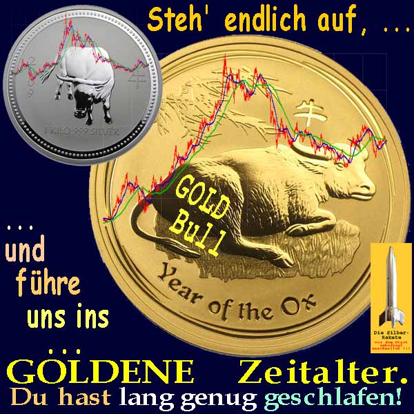 SilberRakete SILBER Steh endlich auf GOLD Bull fuehre uns ins GOLDENE Zeitalter Lange geschlafen 10JKurse2