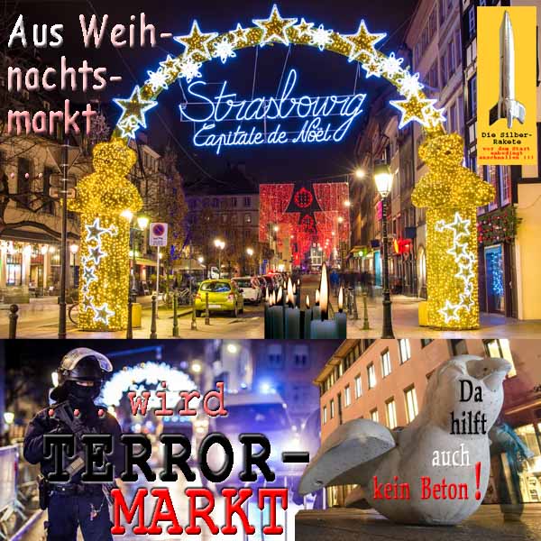 SilberRakete Strasburg Aus Weihnachtsmarkt wird Markt Da hilft kein Beton Spatz